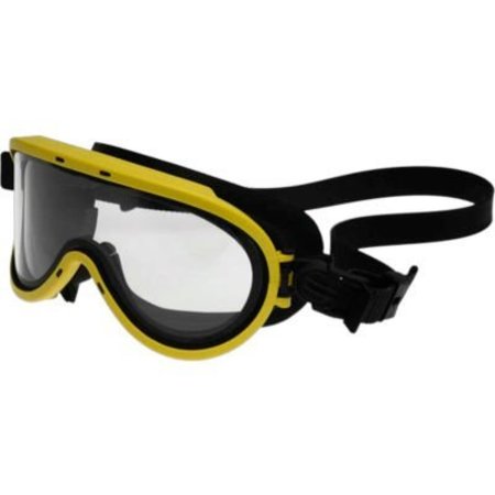 PAULSON MFG Paulson Chemical Goggles Silicone Frame and Strap, Polycarbonate Lens,  510-CD